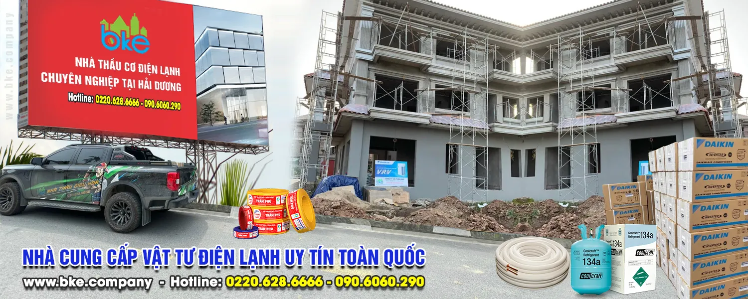 Cung cấp vật tư điện lạnh Hải Dương